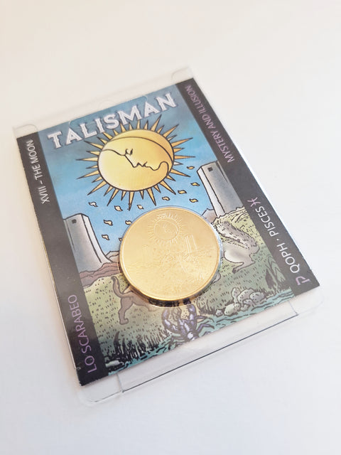 Tarot Talisman The Moon Xviii Mystery And Illusion Pisces Qoph Lo Scarabeo Ttc18