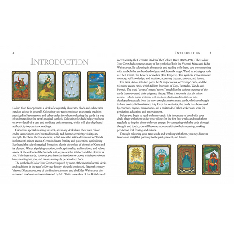 Colour Your Tarot Cards Deck Cico Books By Liz Dean Create Your Own Tarot NEW