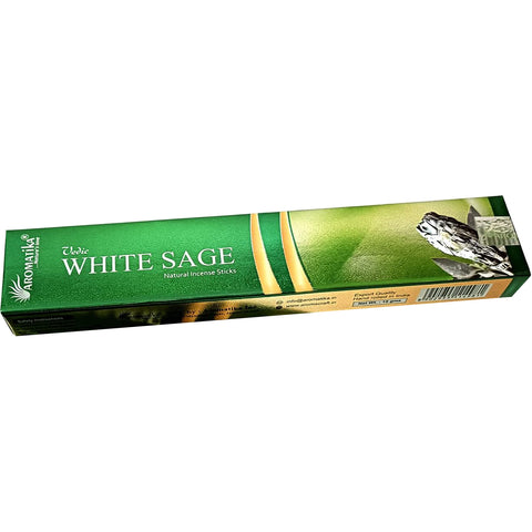 Vedic White Sage Natural Incense Sticks Aromatika
