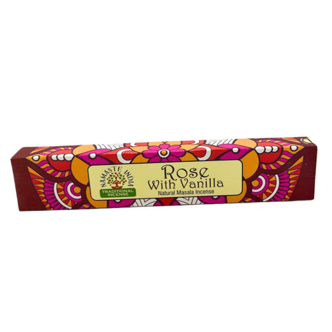 Namaste Mandala Masala Incense - Rose With Vanilla Orkay