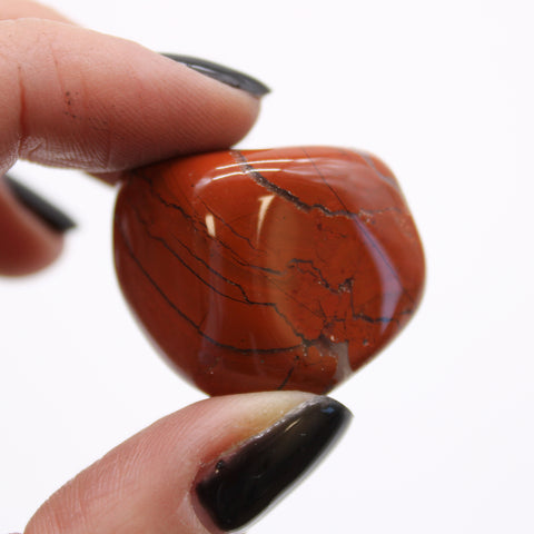 12 Medium African Tumble Stones Jasper - Red Gemstones Amulet Ancient Wisdom NEW