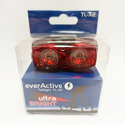 Everactive Led Taillight Tl-X2 Ultra Bright Rear Bike Light Lamp 2 Led NEW