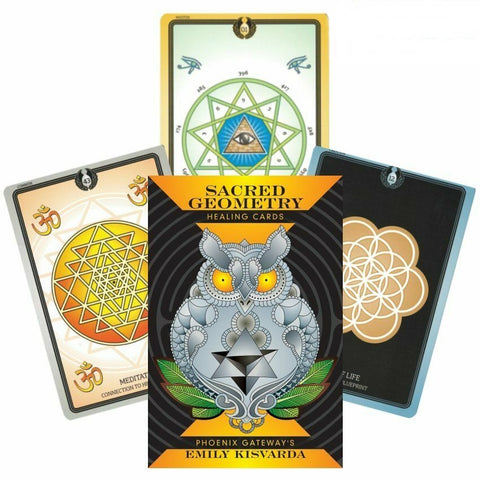 Sacred Geometry Healing Cards Deck Book Set Schiffer Publishing Kisvarda NEW