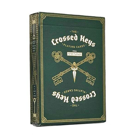 Ellusionist Crossed Keys Playing Cards Deck Green White Magic Tricks NEW