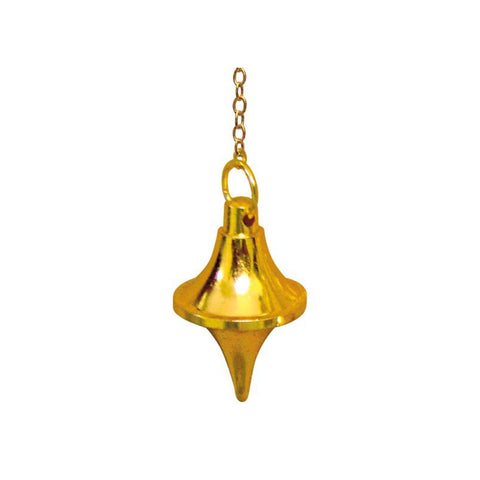 Deluxe Gold Sound Pendulum Lo Scarabeo Golden Metal Chain Divination Dowsing NEW