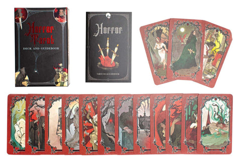 Horror Tarot – 78 Card Deck with Guidebook for Dark Divination