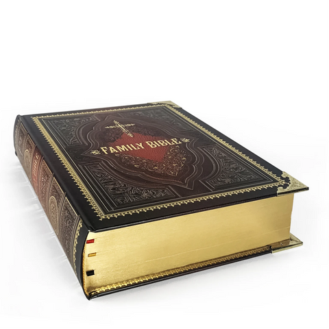 Value Set: Family Bible + Apocrypha Book | Gold Gilded Pages | Gift Edition