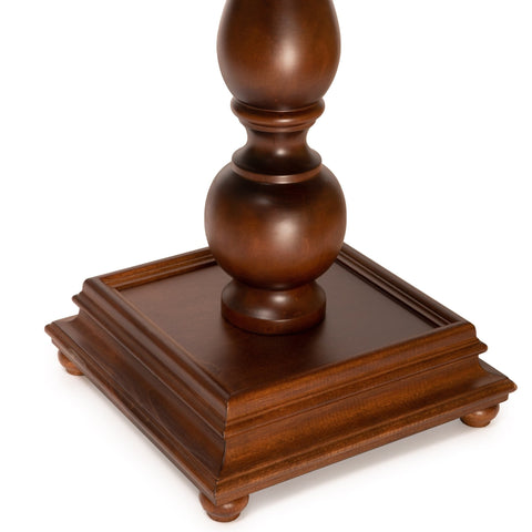 Italfama Alabaster Wood Chess Table with Drawers, 60x60cm, Made in Italy