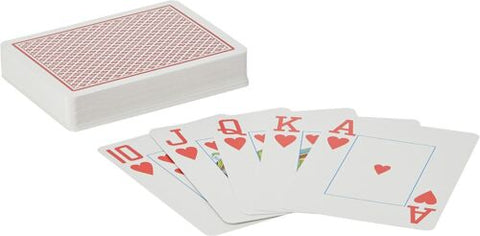 Copag Red Deck 2 Corner Playing Cards 100% Plastic Jumbo Index Poker NEW
