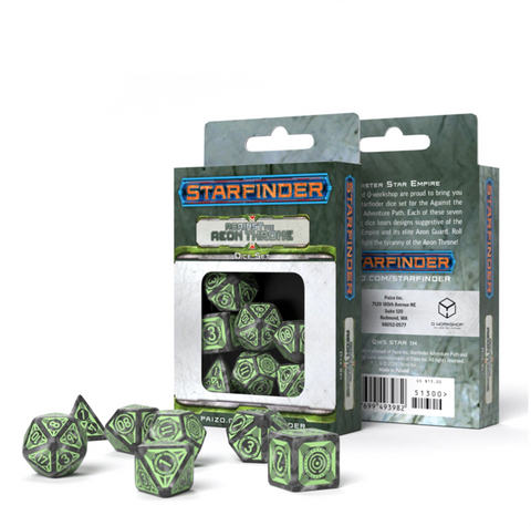 Starfinder Against The Aeon Throne Dice Set Role Playing Games Q-Workshop NEW