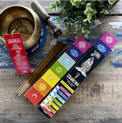 Tribal Soul Incense - 7 Chakras with Message Card Hari Darshan