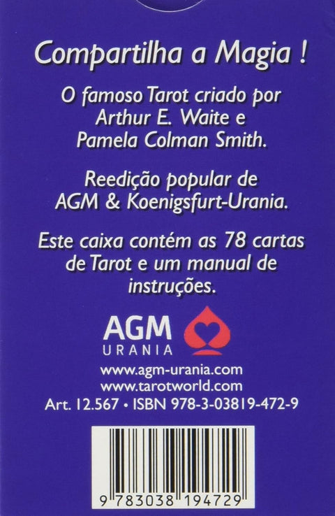 Tarot de A.E. Waite Pocket Blue Edition Portuguese AGM