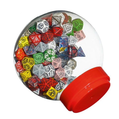 150x Full Jar of Dices: D6, D10, D20 Q-workshop