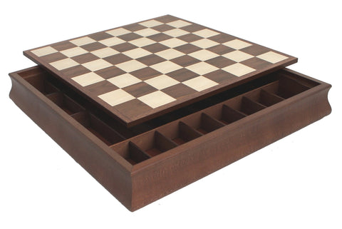 American Independence War Hand-Painted Chess Set, Walnut Board, Italy Italfama