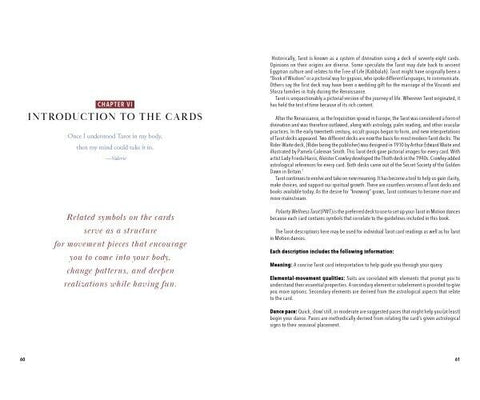Tarot In Motion A Handbook To Embody Wisdom Through The Cards Schiffer Sp182