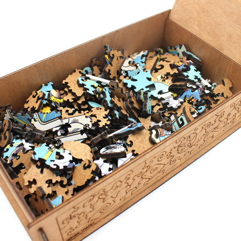 The Strength Tarot Wooden Puzzle Unique Card Pieces By Fantasy Puzzles Fp046