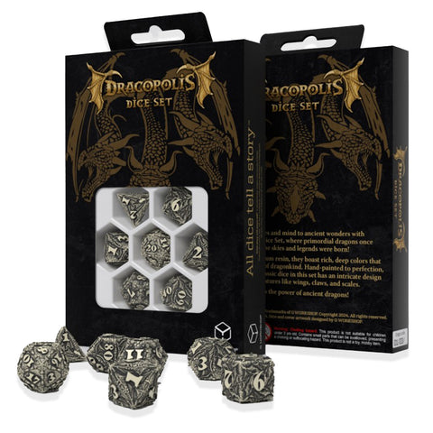 Dracopolis Dice Set - The Scandinavian Blackfang Q-WORKSHOP