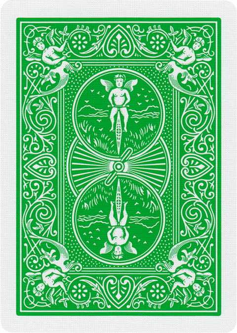 Bicycle Green Playing Cards Deck Rider Back Magic Tricks Poker USa USpcc NEW