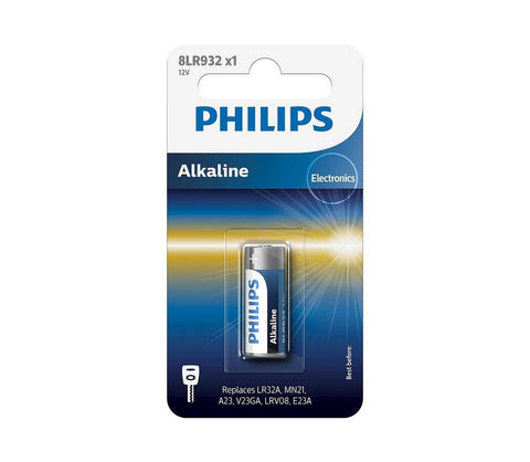 Philips Alkaline 8Lr932 Battery 12V Lr23A Mn21 A23 1Bl Batteries NEW
