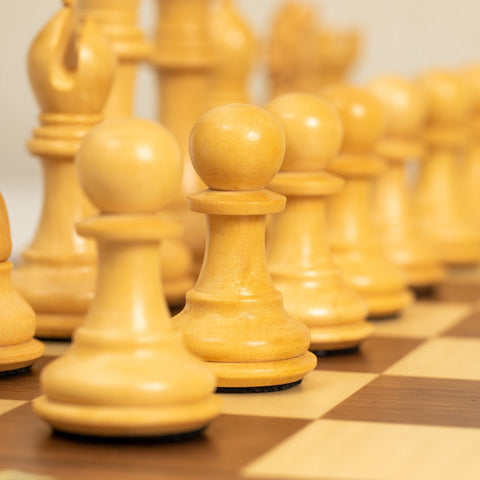 Italfama Italian Handcrafted Wooden Chess Set, Numbered Board, 10.5cm King