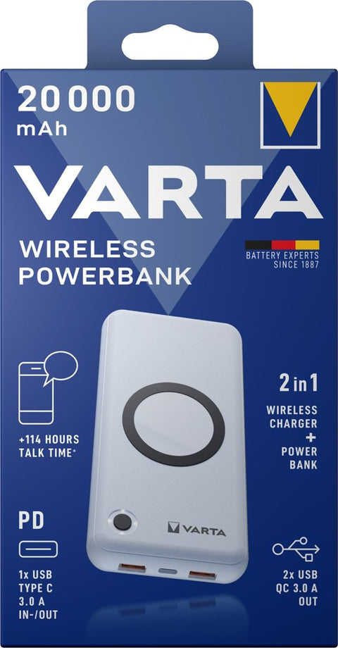 Varta Wireless Power bank-charger 20000mAh 57909