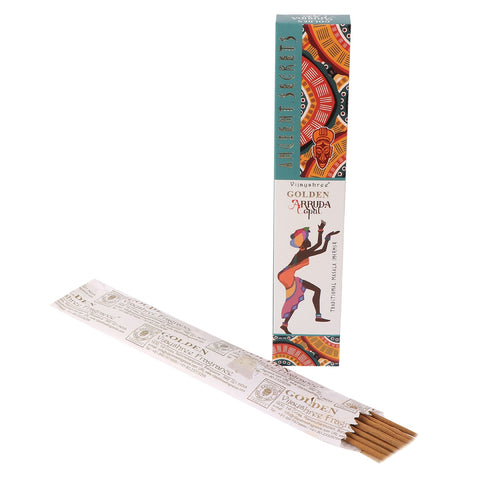 Vijayshree Golden Ancient Copal & Arruda (Rue) Incense Sticks, 15g Purifying