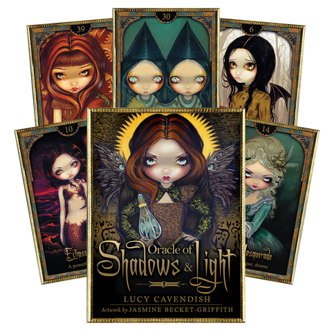 Oracle Of Shadows And Light Cards Deck Blue Angel By Lucy Cavendish Mystic NEW
