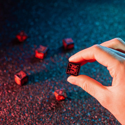 Cyberpunk Red Essential Dice Set Night City Role Playing Games Q-Workshop NEW