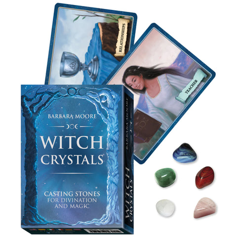 Witch Crystals Casting Stones For Divination And Magic Kit Lo Scarabeo Moore