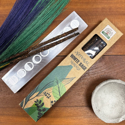 Natural Botanical Masala Incense Sticks - White Sage By Namaste India NEW