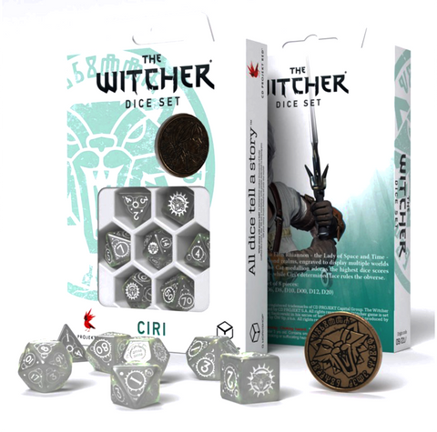 The Witcher Dice Set Ciri The Lady Of Space Time Rpg Games Q-Workshop NEW