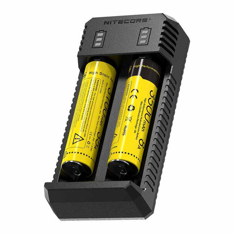 Nitecore Ui2 Portable Dual-Slot USb Battery Charger Batteries Not Included 3.6 V