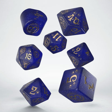 CATS MODERN DICE SET MEOWSTER ROLE PLAYING GAMES Q-WORKSHOP CAT LOVERS NEW