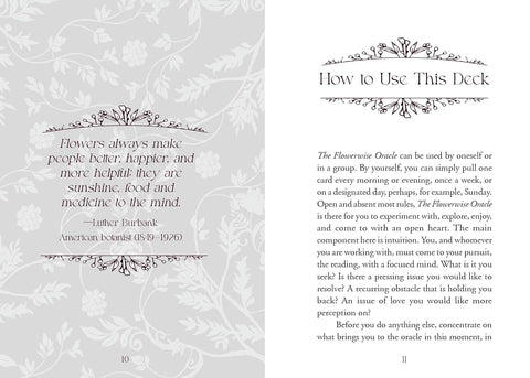 The Flowerwise Oracle Cards Deck Schiffer Publishing