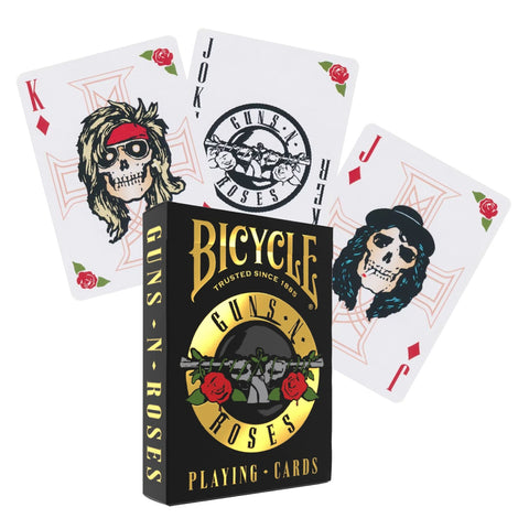 Bicycle Guns N' Roses Playing Cards, Poker Size, Air-Cushion, Made in USA