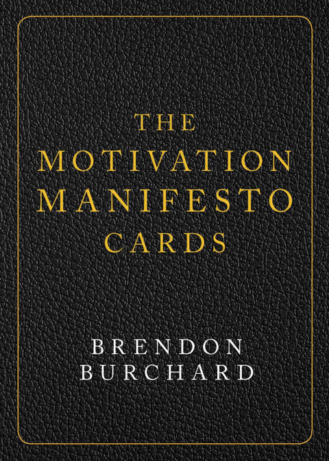 Motivation Manifesto Oracle Cards Deck Brendon Burchard Bestseller Quotes
