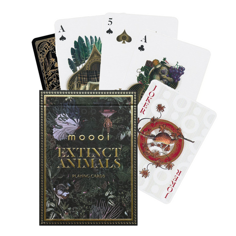 Rare Theory11 Moooi Extinct Animals Playing Cards. Poker Size. USA Made. Sealed.