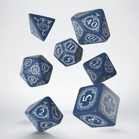 Pathfinder Roleplaying Game Dice Set Hell'S Rebels Paizo Q-Workshop Blue NEW