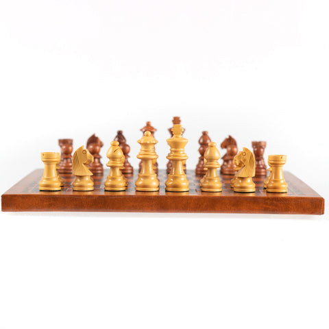 Italfama Magnetic Mahogany Chess Set, Leatherette Board, 26 cm, Italian