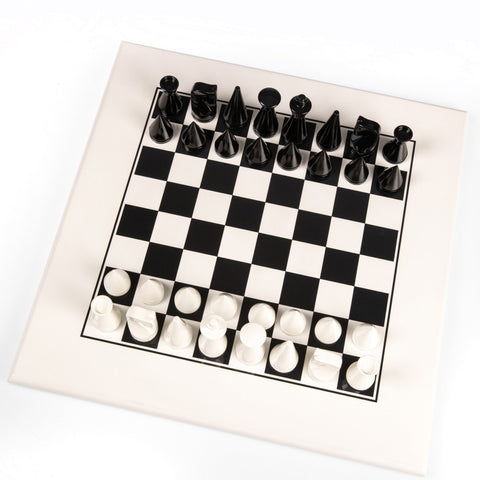 Italfama Handcrafted Acacia Wooden Chess Set, 40x40cm Lacquered Board, Italy
