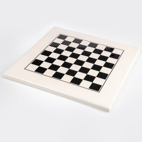 Italfama Handcrafted Acacia Wooden Chess Set, 40x40cm Lacquered Board, Italy