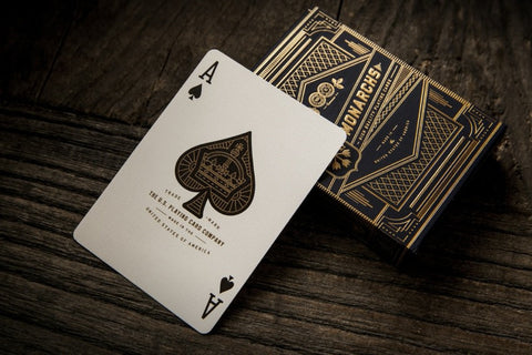 2x Decks Monarchs Theory 11 Playing Cards Blue Gold Magic Tricks