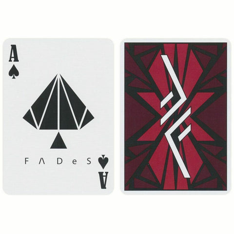 Fades Playing Cards Deck Difatta USpcc Magic Tricks Poker Zaggia Biscaro Red NEW