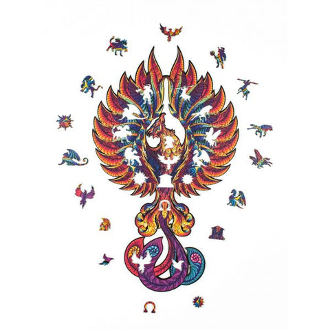 Fenix Wooden Puzzle M size 130 pieces Fantasy Puzzles