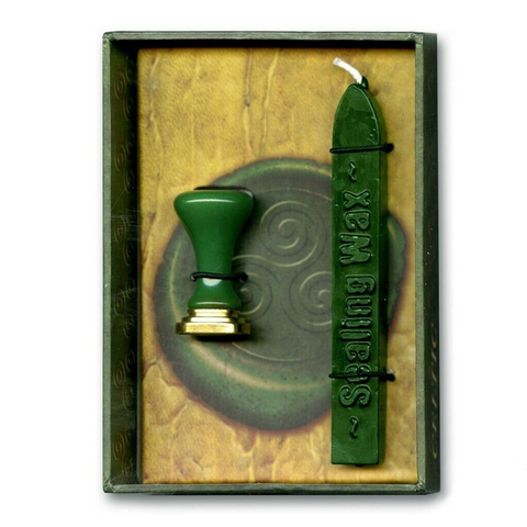 Celtic Seal Lo Scarabeo Sealing Natural Wax Seal Esoteric Letter Stamp Green NEW