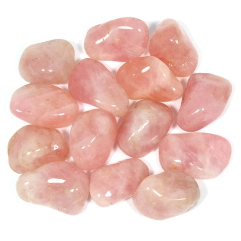 24 Medium Tumble Stones - Rose Quartz Gemstones Amulet Ancient Wisdom NEW