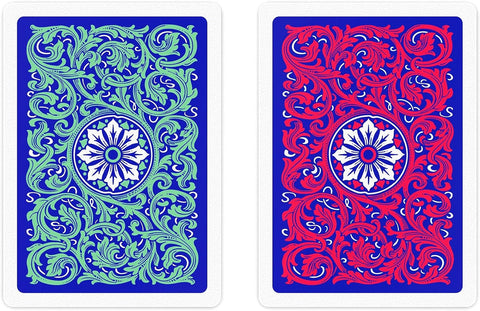 1546 Neoteric Poker Size Standard Index playing cards double deck: Red and Green