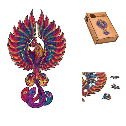 Fenix Wooden Puzzle M size 130 pieces Fantasy Puzzles