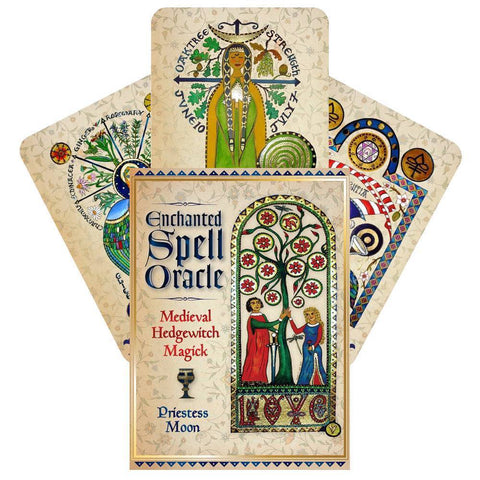 Enchanted Spell Oracle Cards Deck Rockpool Publishing Medieval Hedgewitch NEW