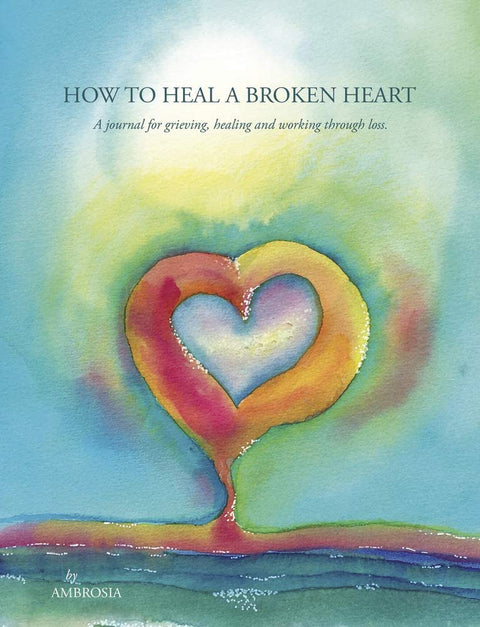 How To Heal A Broken Heart Journal For Healing Notebook Lines Blue Angel NEW